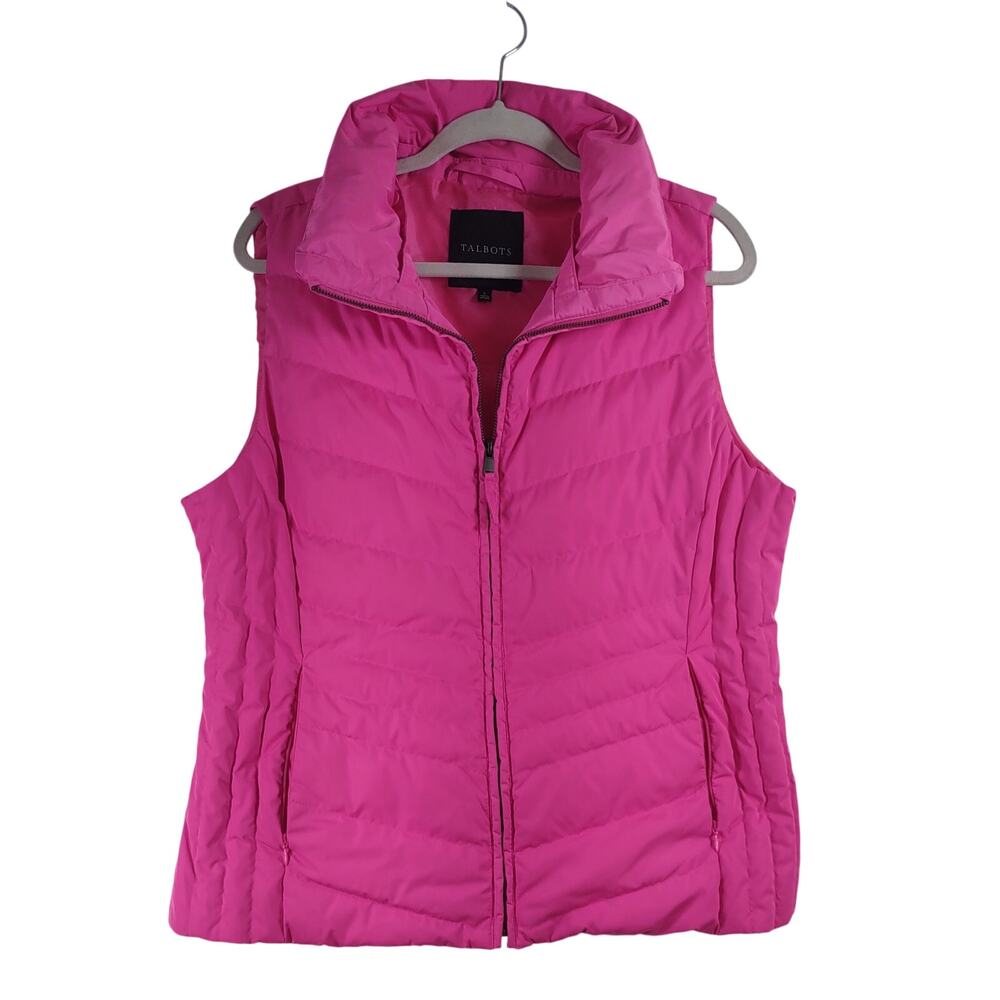 Talbots Fuchsia Quilted Vest for Women